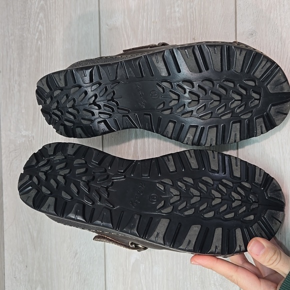 Vintage Unionbay Women Trivia Mary Jane Tracktor Chuncky Slip-On Clogs Shoes 9M - Picture 10 of 12